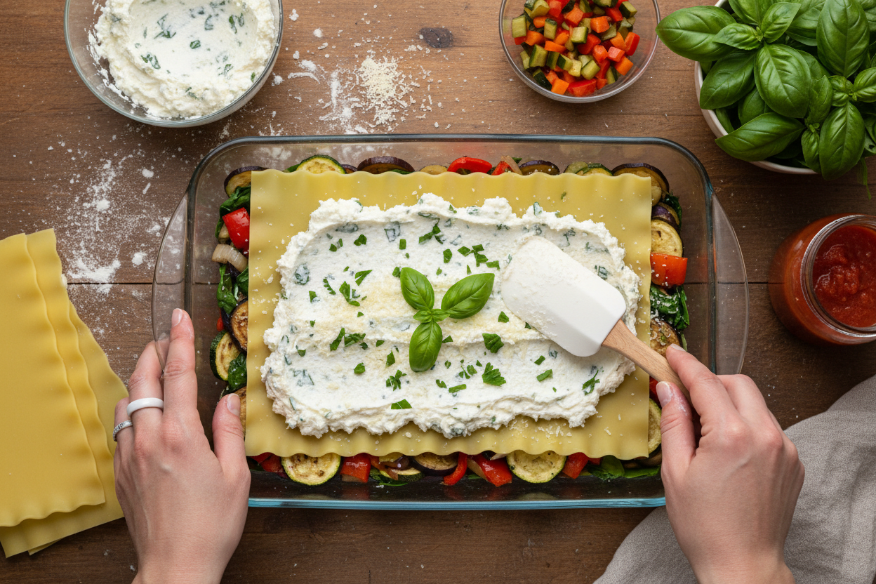 The Best Vegetable Lasagna preparation step 2