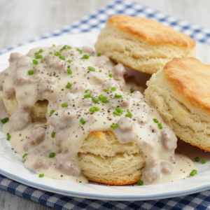 Hearty Beef Biscuits and Gravy Recipe (Cowboy Style)