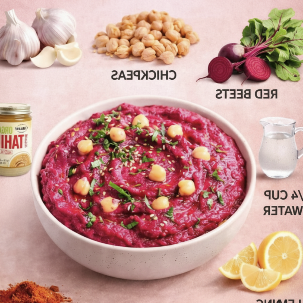 Easy Healthy Beet Hummus Recipe (Vibrant & Fresh)