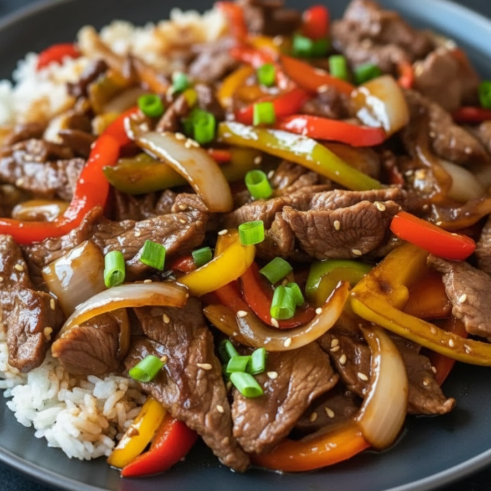 Easy Chinese Pepper Steak Recipe in 30 Minutes