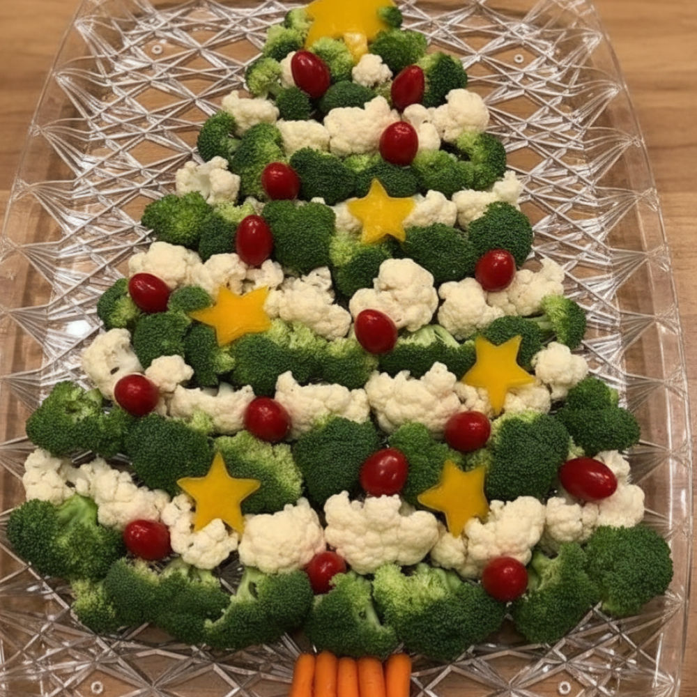 Festive Holiday Veggie Tray: A Healthy Appetizer Idea