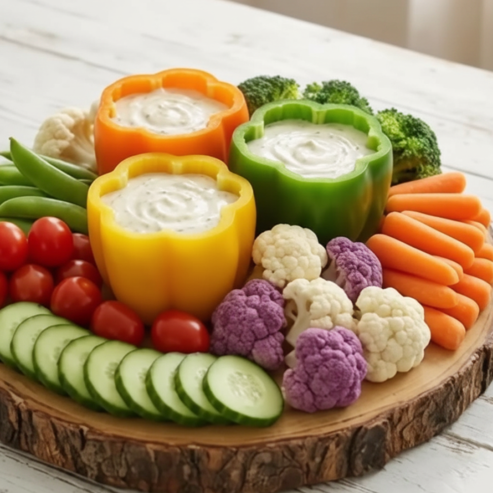 Vibrant Fresh Veggie Board: The Ultimate Party Appetizer