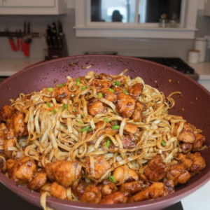Quick & Easy Sweet and Savory Chicken Stir-Fry Noodles