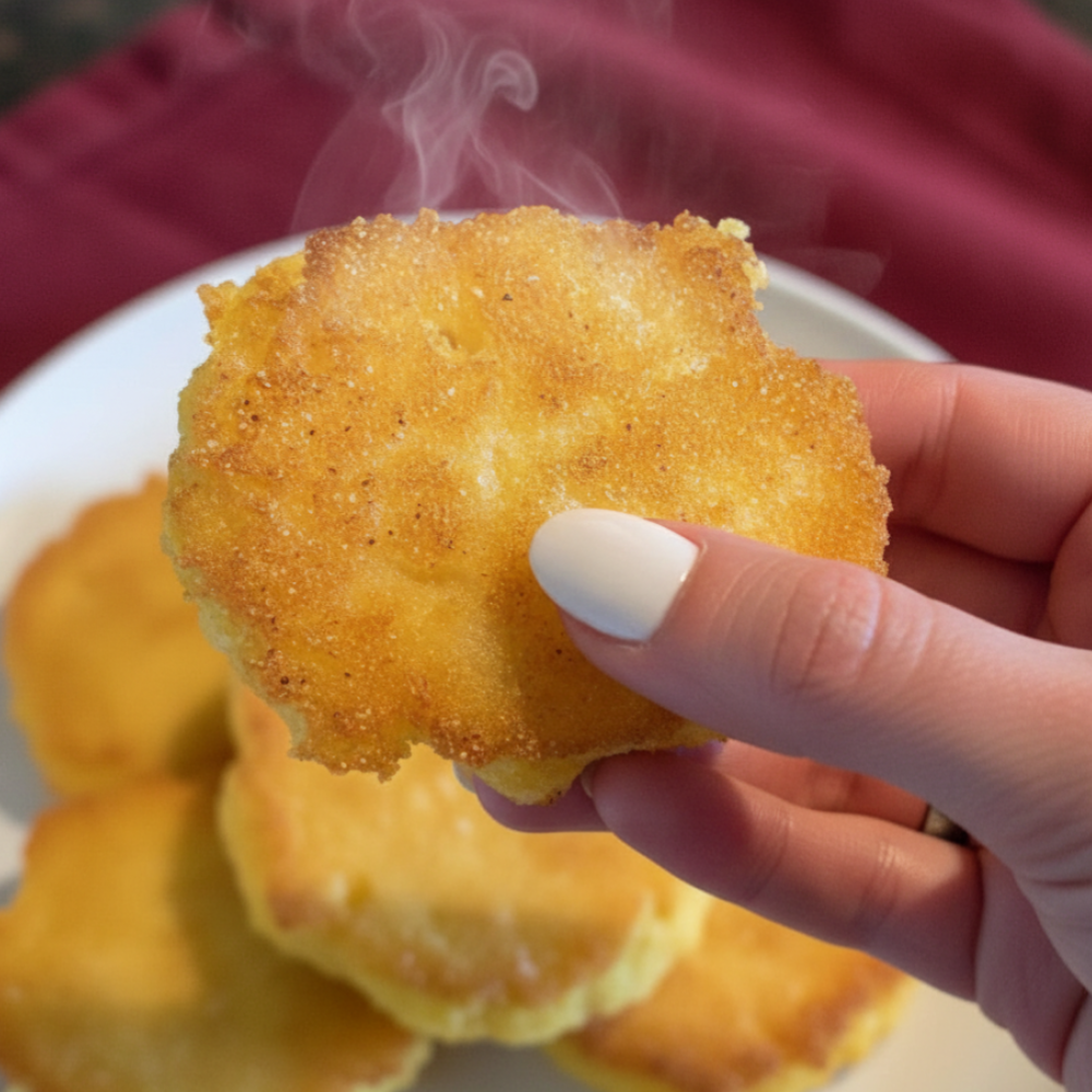 Quick & Easy Southern Fried Cornmeal Patties on the Stove