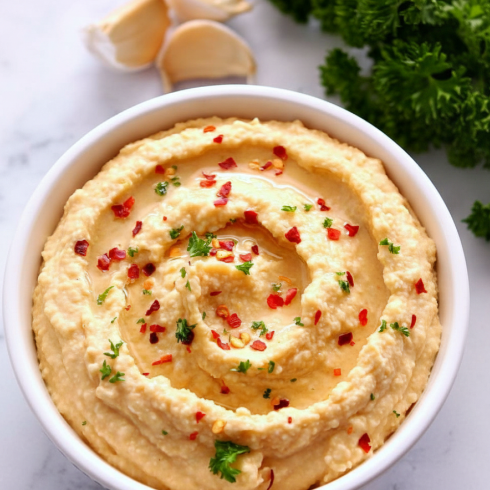 Creamy Homemade Chickpea Dip (No Sesame Required)