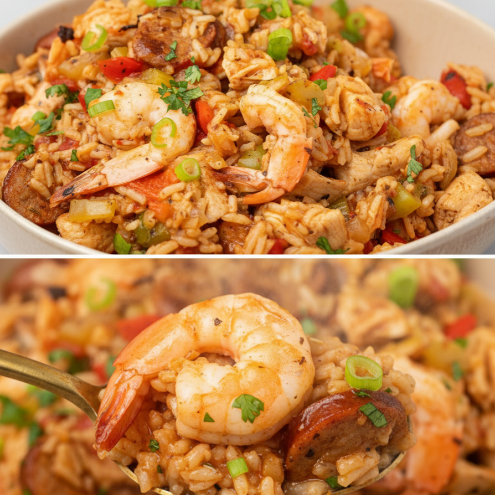Easy Pressure Cooker Cajun Rice with Beef Sausage