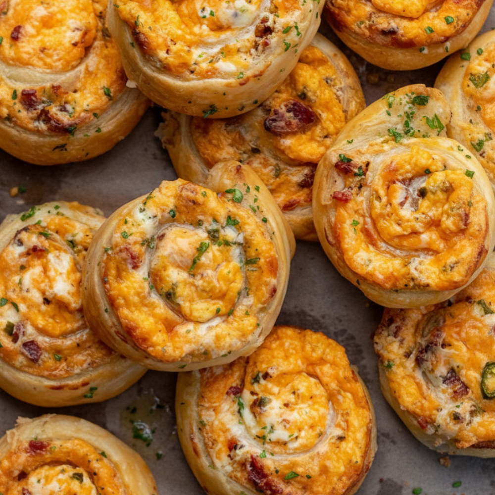 Crispy Pepper & Cheese Pinwheels (Oven & Air Fryer)