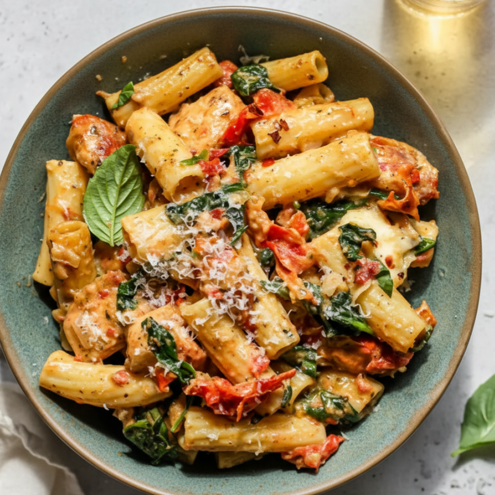 Pesto Chicken Pasta Bake (Rich & Creamy Recipe)