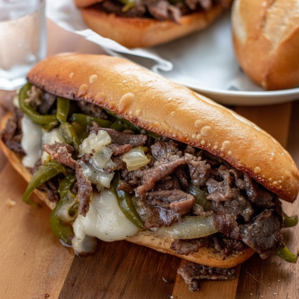 Authentic Homemade Cheesesteak Sandwich Recipe