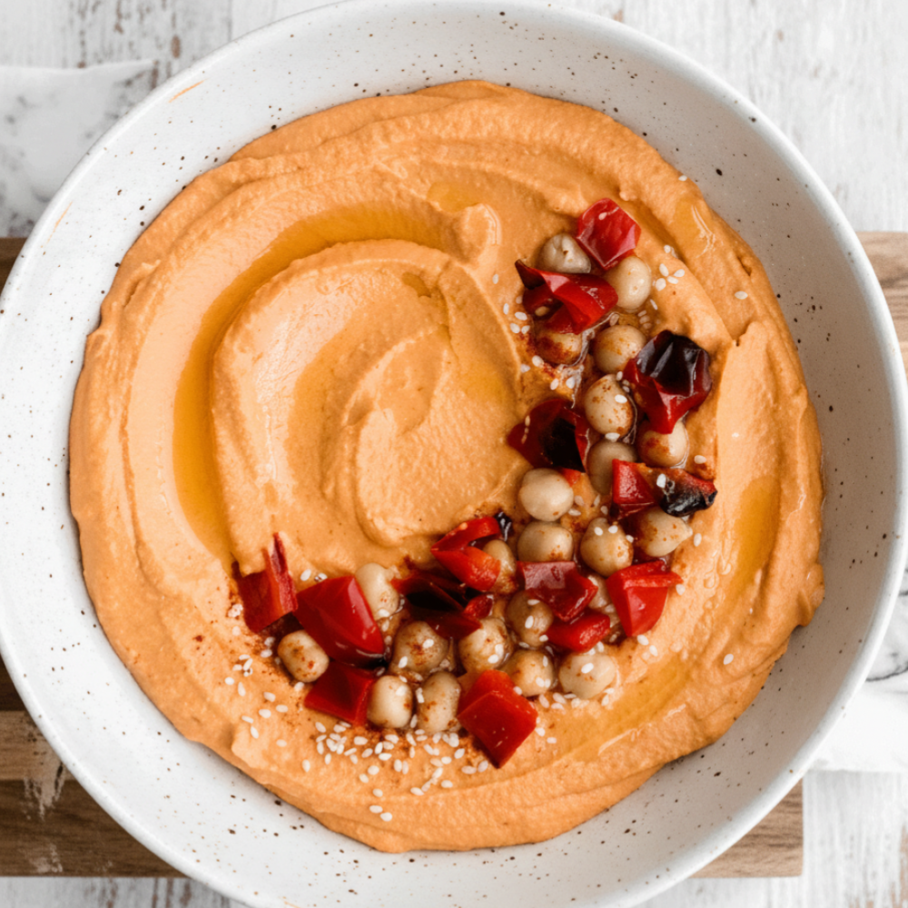 Creamy Roasted Sweet Pepper Dip: An Easy Vegan Appetizer