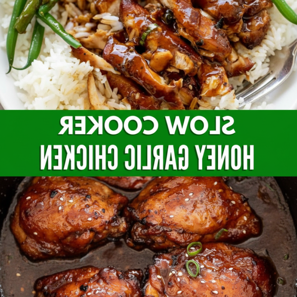 Easy Slow Cooker Honey Garlic Chicken Recipe