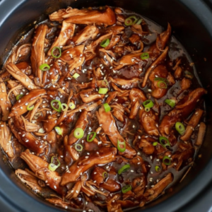 Easy Slow Cooker Honey Garlic Chicken (Sweet & Sticky)