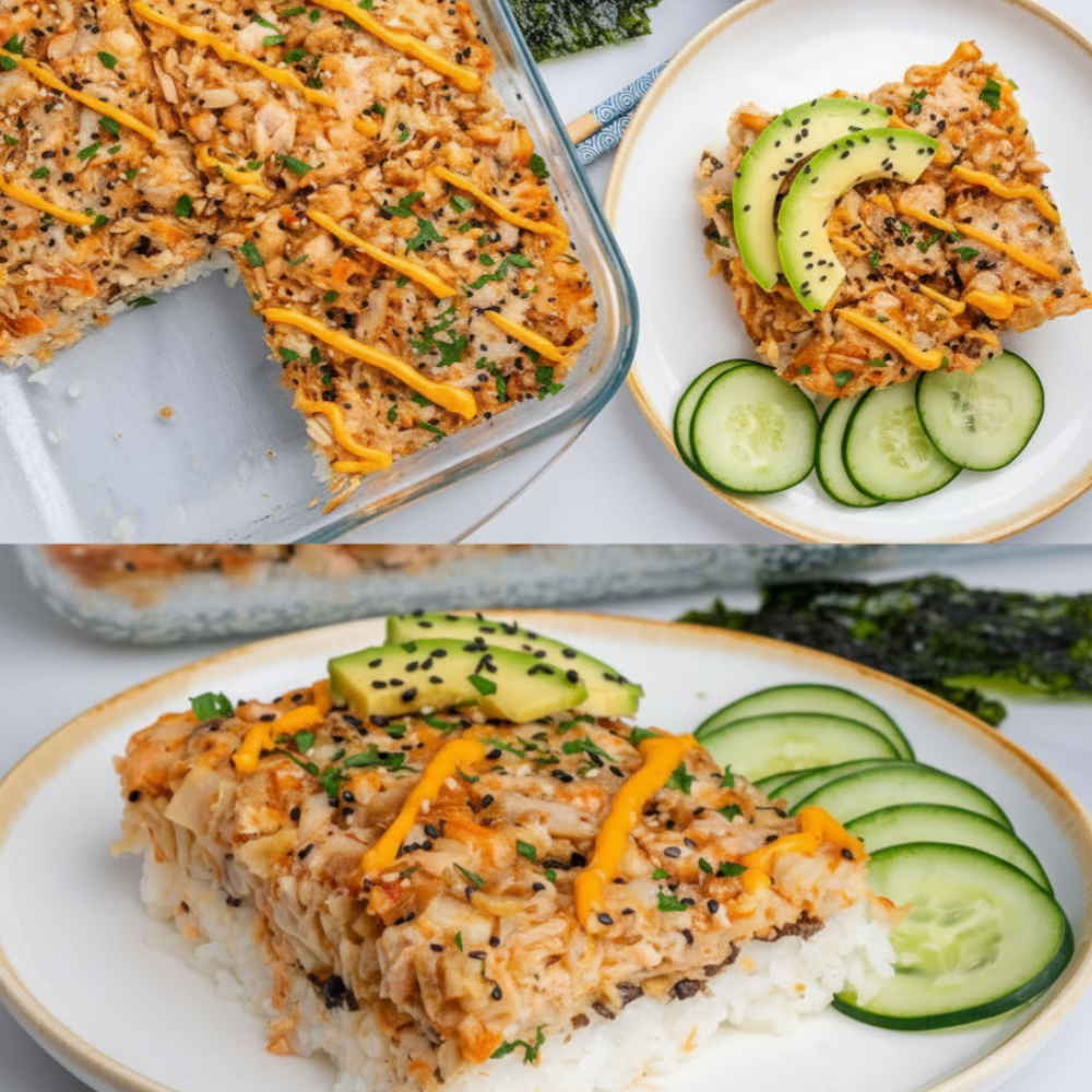 Viral Sushi Bake Recipe: Easy Seafood and Rice Casserole