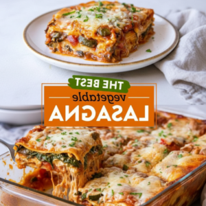 The Best Veggie Lasagna Recipe (Hearty & Cheesy)